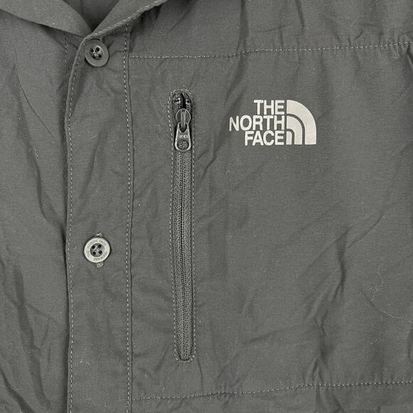 North Face Shirt Mens Extra Large Gray Button-Up Performance Tech Hiking Camping - Picture 3 of 8